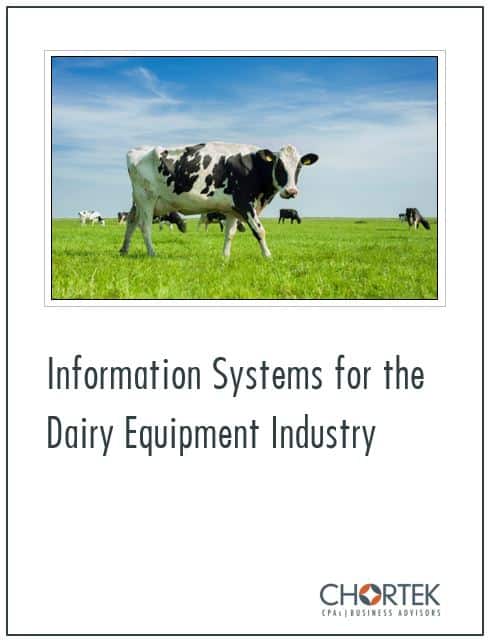 Information Systems for the Dairy Equipment Industry