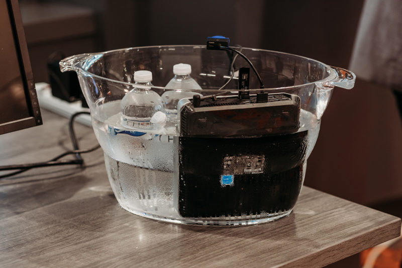 Chortek Summer 2019 Open House - Datto backup presentation with a drowned device