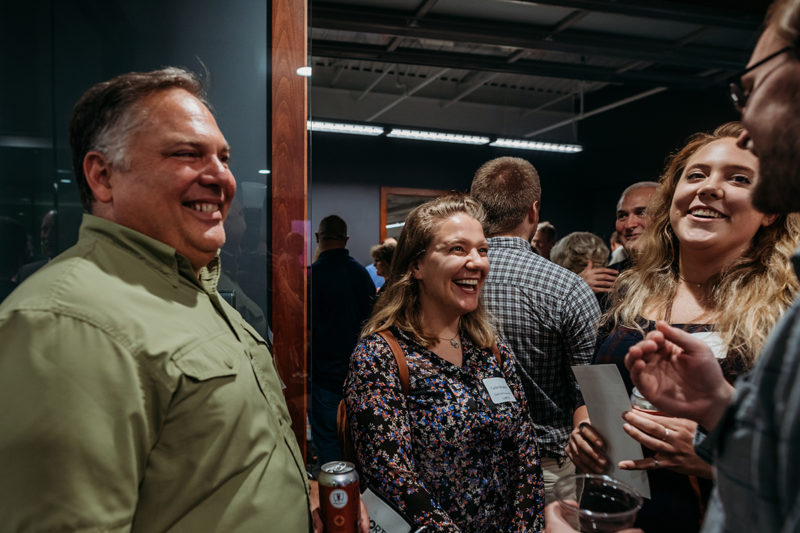 Chortek Summer 2019 Open House - guests interacting with each other