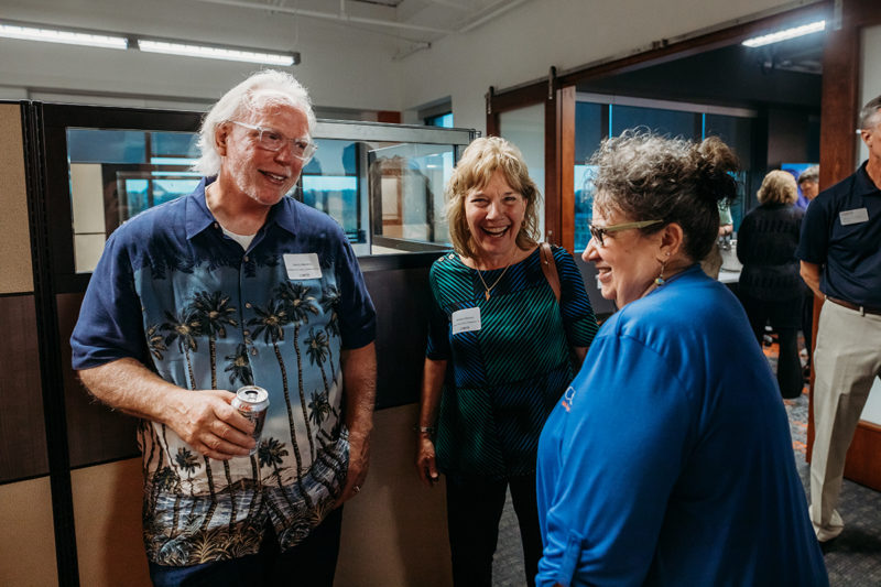 Chortek Summer 2019 Open House - Mary with some attendees