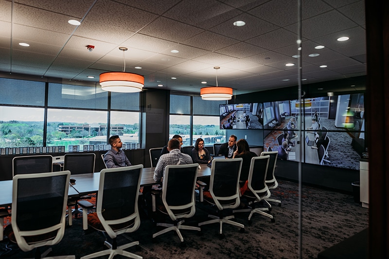 One of Chortek LLP's Zoom Rooms