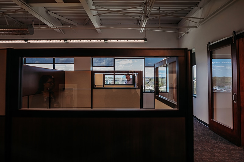 Chortek LLP office - empty cubicles