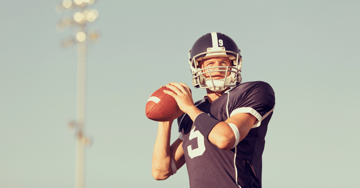 Why Outsource Accounting - Image of a quarterback about to throw a football
