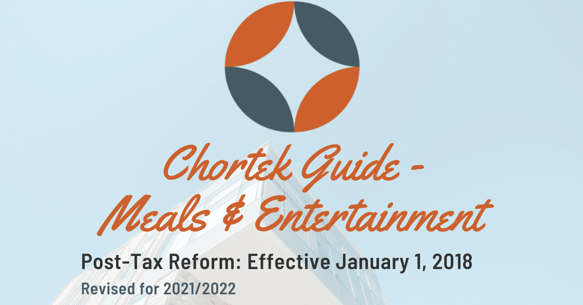 Chortek Guide - Meals & Entertainment