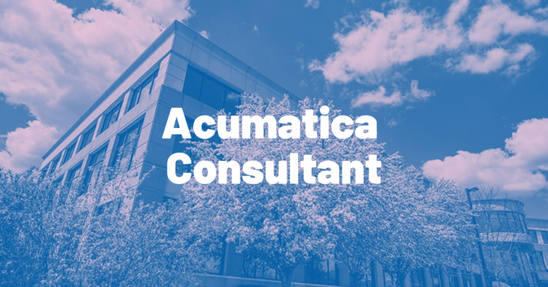 Acumatica Consultant