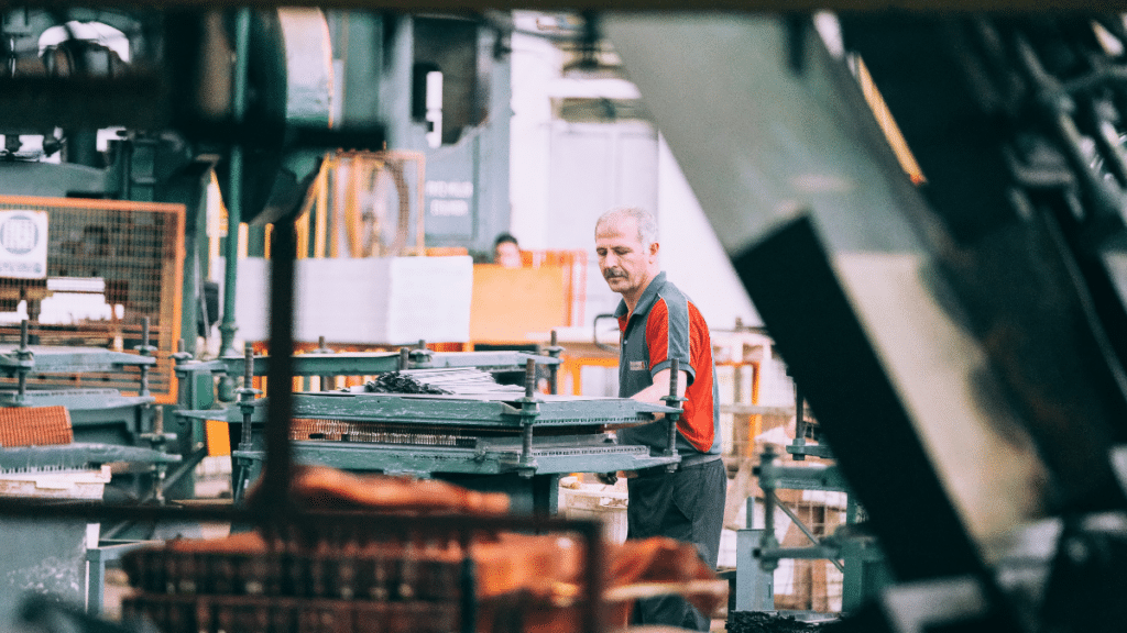 manufacturing worker working in the shop