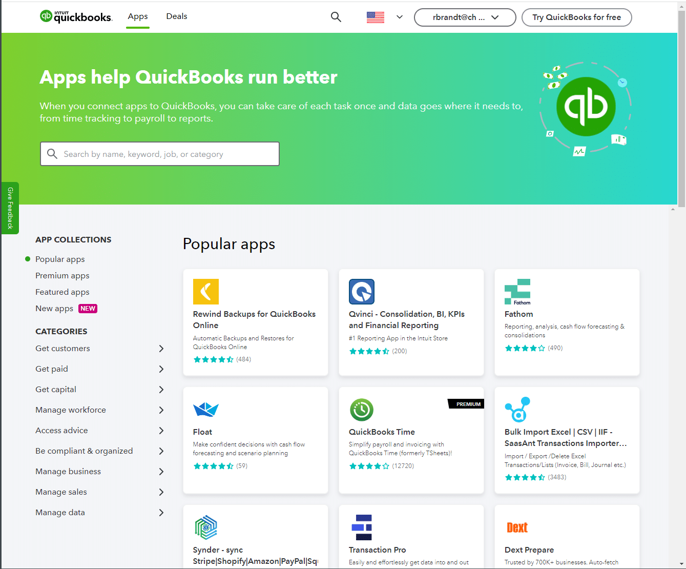 QuickBooks Online App Store